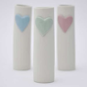Heart Ceramic Vases