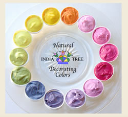 Natural decorating colours - Colourful cupcake tower