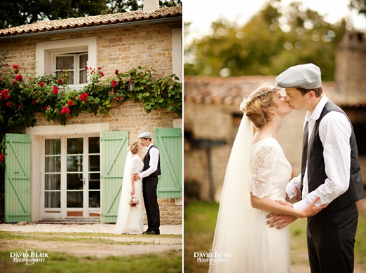French wedding in an old stone villa