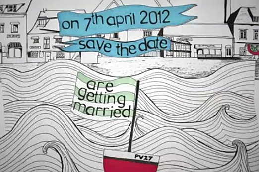 Charlie Scribble animated save the date