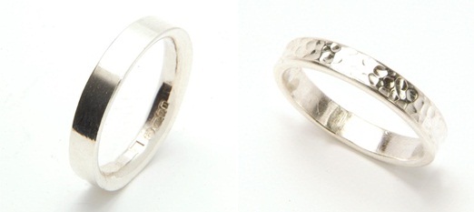 Chocolate Couture ethical wedding rings recycled silver