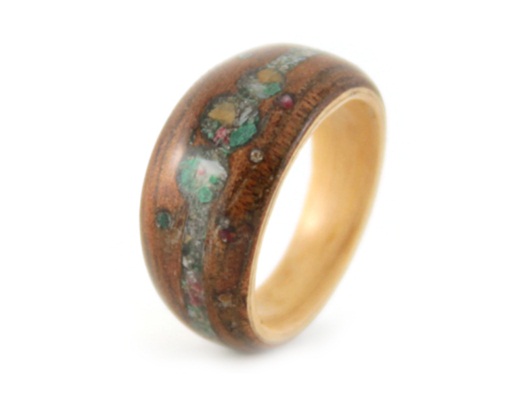 Eco Wood Rings engagement and wedding rings