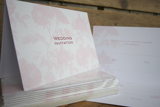 Big Tree Stationery country rose wedding invitations