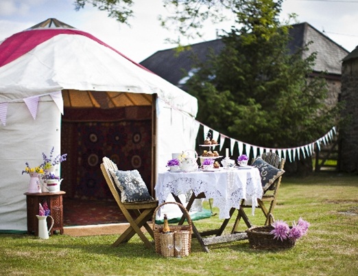 Hooe's Yurts wedding yurts