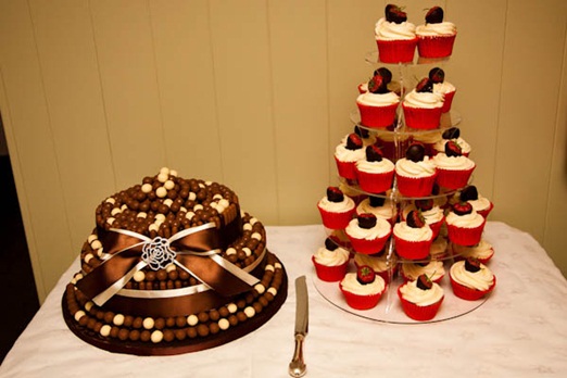 Homemade Malteser wedding cake