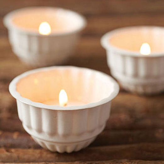 clay vintage jelly mould inspired tealights