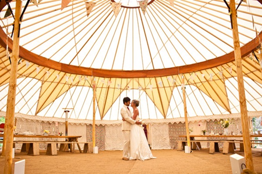 Hooe's Yurts wedding yurt Hooe's Yurts wedding yurt