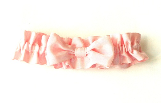 Ballet pink vintage ribbon garter