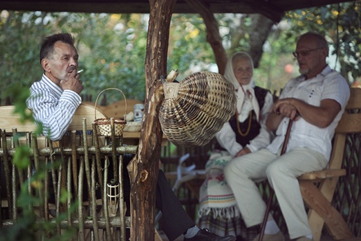 Traditional Lithuanian village wedding