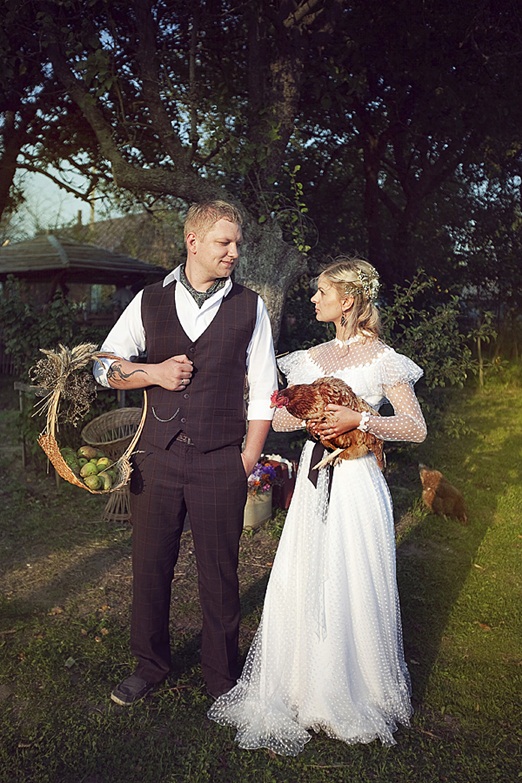 Rustic Lithuanian farm wedding