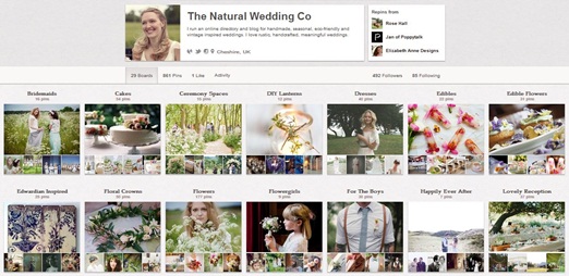 The Natural Wedding Company Pinterest