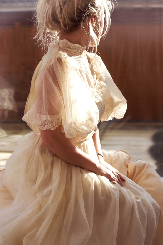 Romantic Victorian inspired wedding dress