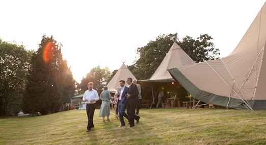 Giant tipi wedding