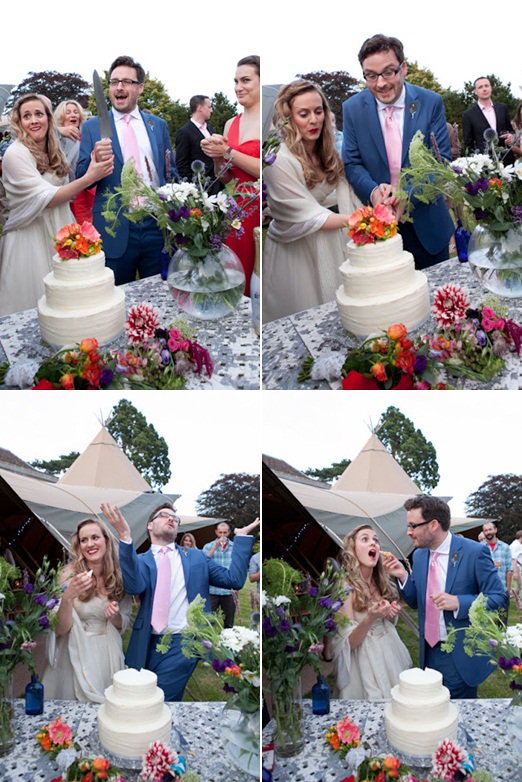 Cutting the cake