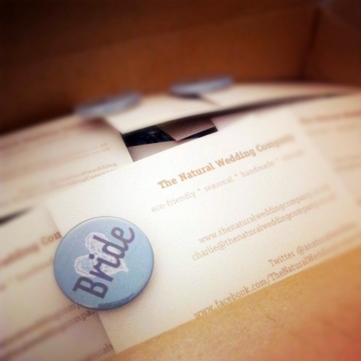 The Natural Wedding Company 'bride' badges The Natural Wedding Company 'bride' badges