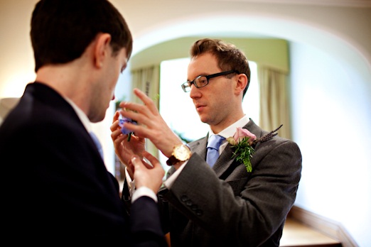 Putting on buttonholes