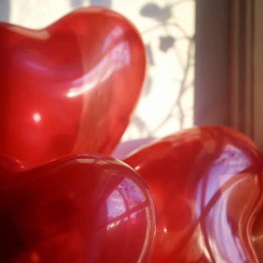 Eco-friendly heart shaped balloons