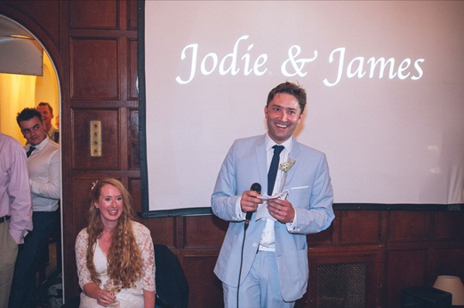 Jodie and James' wedding