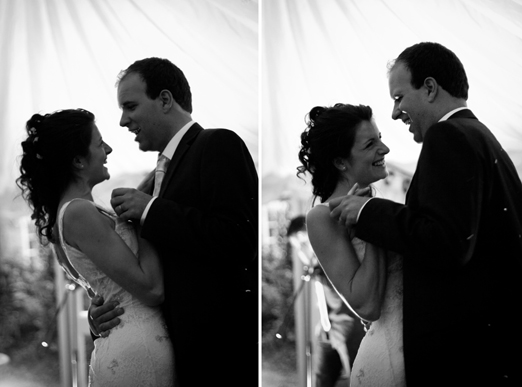 Bride and groom first dance