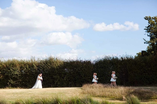 Outdoor meadow wedding at The House Meadow in Kent