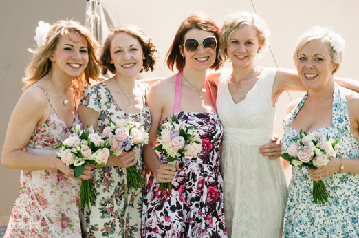 Mismatched floral bridesmaid dresses – photography http://www.photography.hannahbeatrice.co.uk/