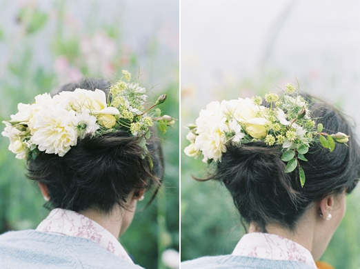Delicate and romantic seasonal wedding hair flowers – beautiful  alternatives to the flower crown - The Natural Wedding Company
