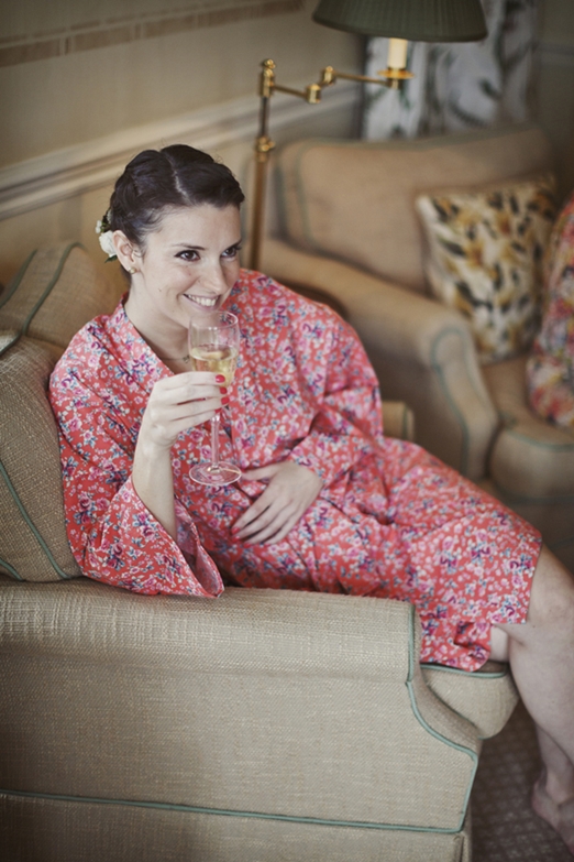 Pretty floral bridesmaid dressing gown gift