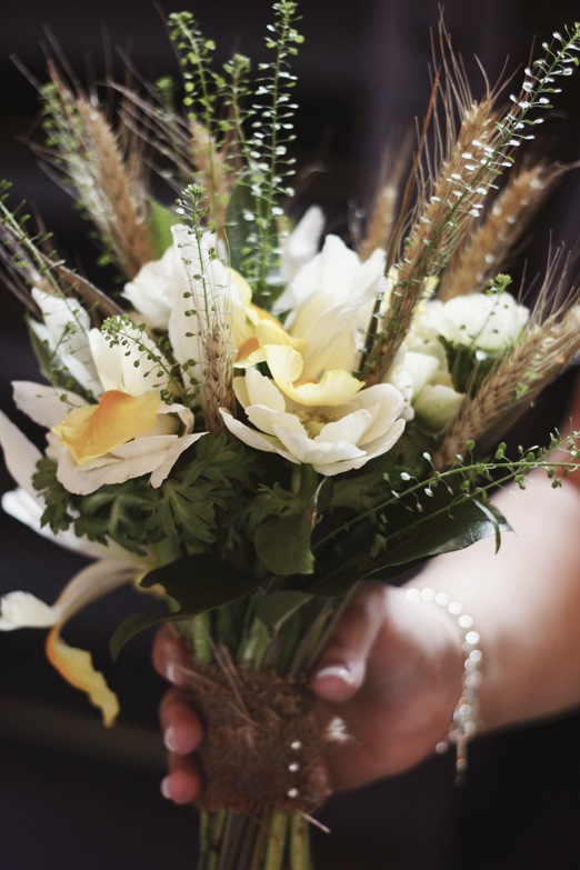 Wheat bridal bouquet