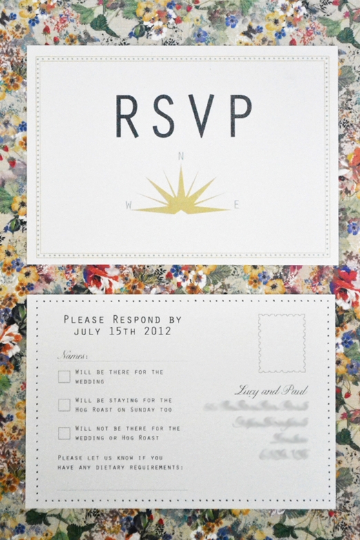 Bespoke RSVP card