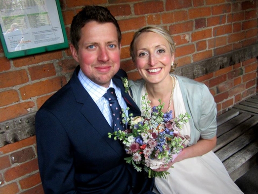 Caroline and Gareth's eco-friendly farm wedding