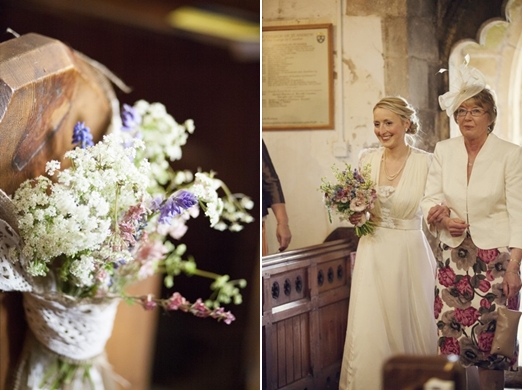 Country church wedding flowers – photography http://www.milestones-photography.co.uk/