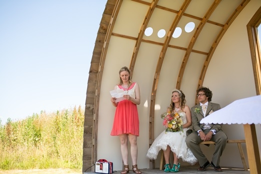 Outdoor wedding at Mount Pleasant Eco Park – photography http://www.rebeccaroundhill.co.uk/
