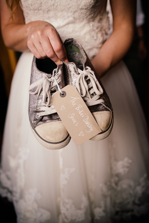Silver glitter wedding dancing shoes – photography http://www.rebeccaroundhill.co.uk/ 