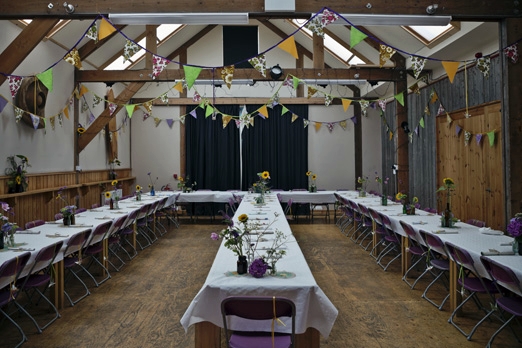 Bunting decorated barn – photography http://www.mark-tattersall.co.uk/