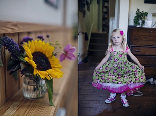 Floral 1950s inspired flowergirl dress – photography http://www.mark-tattersall.co.uk/