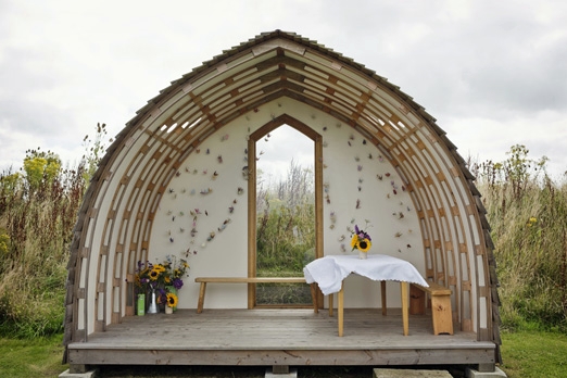 Eco-chic outdoor wedding ceremony location – photography http://www.mark-tattersall.co.uk/