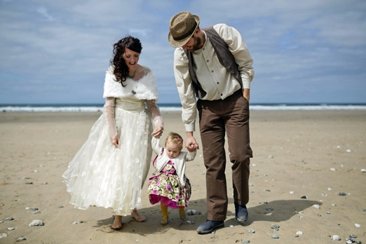Beach wedding photographs – photography http://www.mark-tattersall.co.uk/