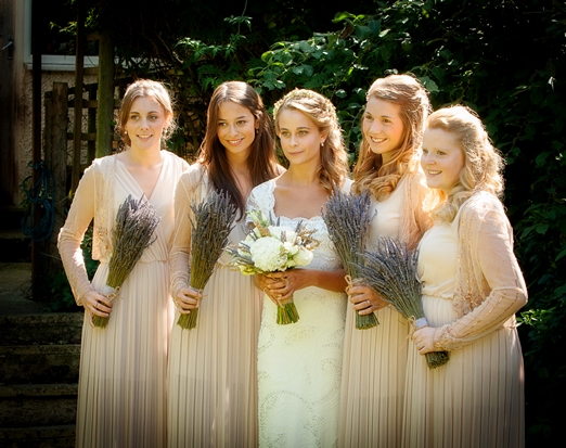 Champagne coloured bridesmaid dresses with lavender bouquets – photography http://www.philevansphoto.co.uk/ Champagne coloured bridesmaid dresses with lavender bouquets – photography http://www.philevansphoto.co.uk/