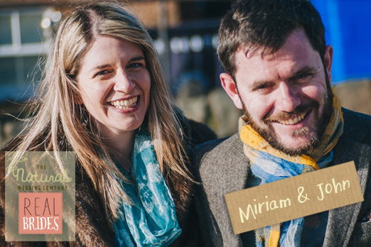 TNWC Real Brides: Miriam's sharing her homemade wedding details of tartan bunting and a personalised save the date stamp
