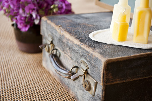 Homemade vintage bottles shaped wax candles – photography http://katmervynphotography.com 