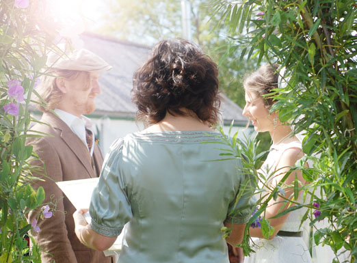 Bridget and Jeremy’s laidback Irish wedding with a vintage wedding dress, homegrown flowers and inspiring homemade décor – photography http://katmervynphotography.com 