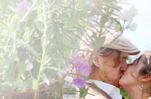 Bridget and Jeremy’s laidback Irish wedding with a vintage wedding dress, homegrown flowers and inspiring homemade décor – photography http://katmervynphotography.com 