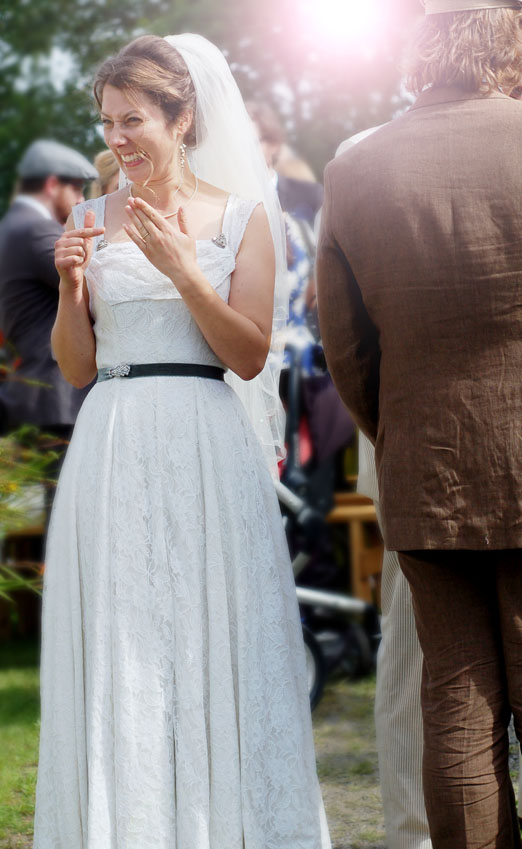 Bridget and Jeremy’s laidback Irish wedding with a vintage wedding dress, homegrown flowers and inspiring homemade décor – photography http://katmervynphotography.com 