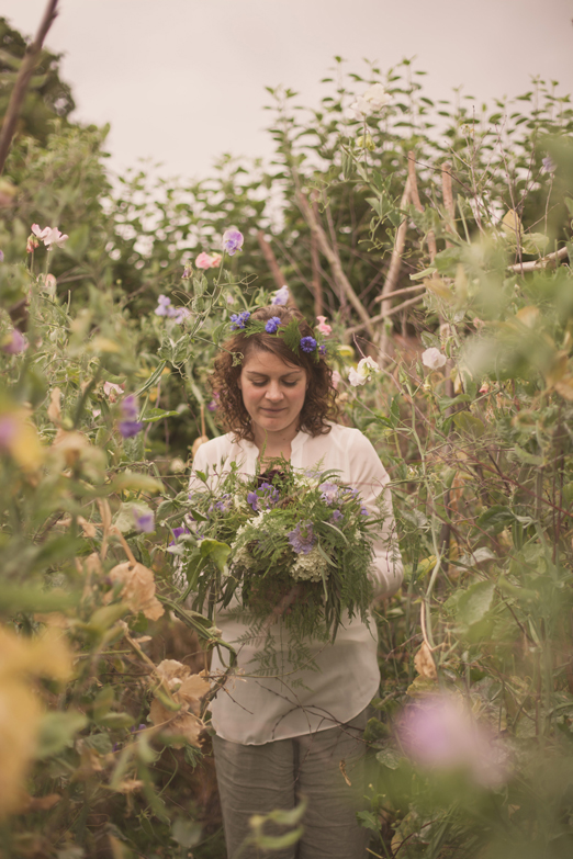 Seasonal English manor garden inspired wedding flowers // Flowers by Catkin // The Natural Wedding Company