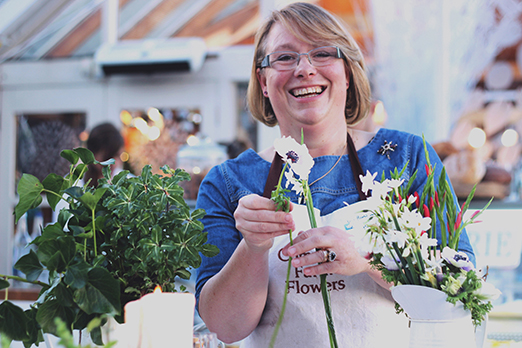Georgie Newbery from Common Farm Flowers // The Natural Wedding Company