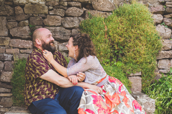 Amy and Alex's colourful, handmade outdoor wedding with a floral wedding dress and relaxed Buddhist tea ceremony// Larissa J Photography // The Natural Wedding Company