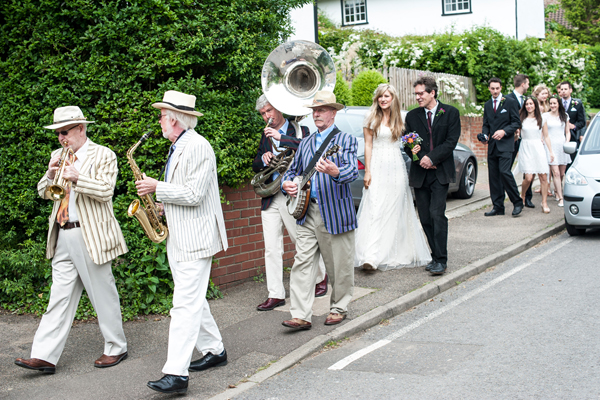 Hanna and Guy's storybook inspired spring garden wedding with a marching band and humanist blessing beneath a tree // Images for Life // The Natural Wedding Company