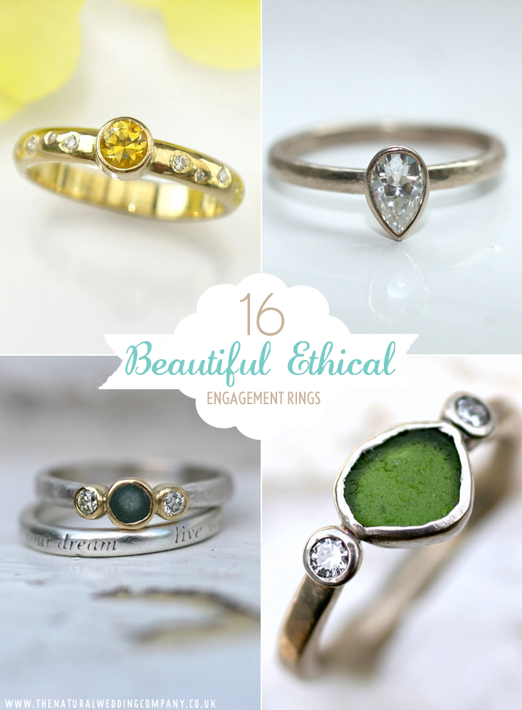 16 beautiful ethical engagement rings for a Christmas or New Year's Eve proposal // The Natural Wedding Company