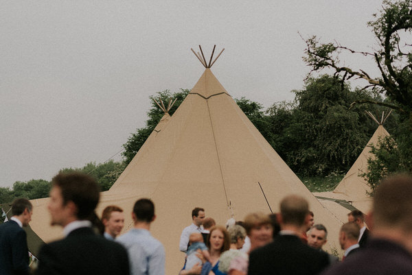 Wedding tipi // Scuffins Photography // The Natural Wedding Company