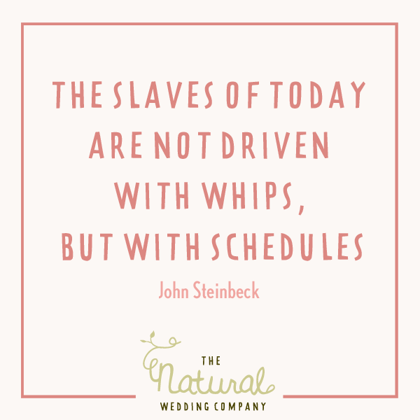 An alternative guide to planning your wedding // Forget Timescales // The Natural Wedding Company